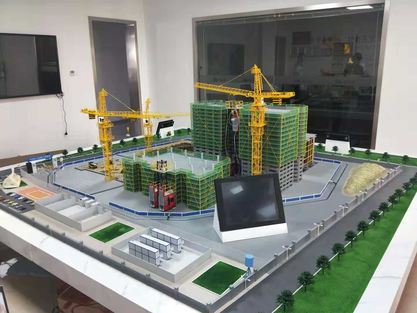 凤凰县建筑施工场景模型